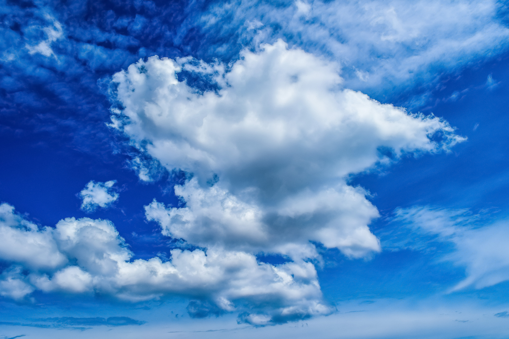 Clouds in a Bright Blue Sky